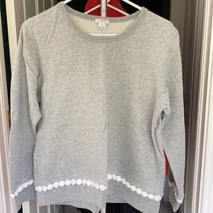 J. Crew Sweatshirt with dot trim